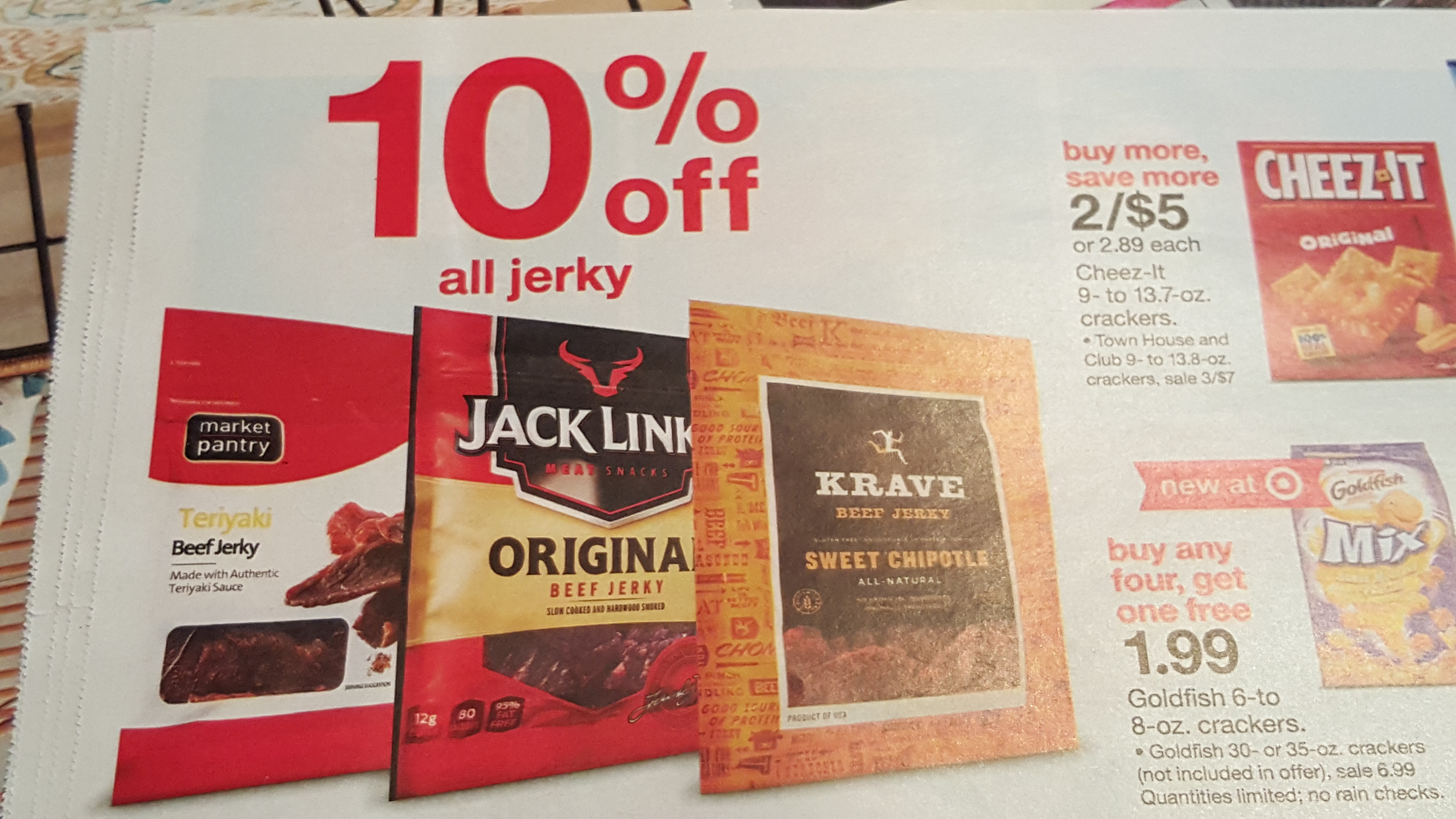 Target's beef jerky add