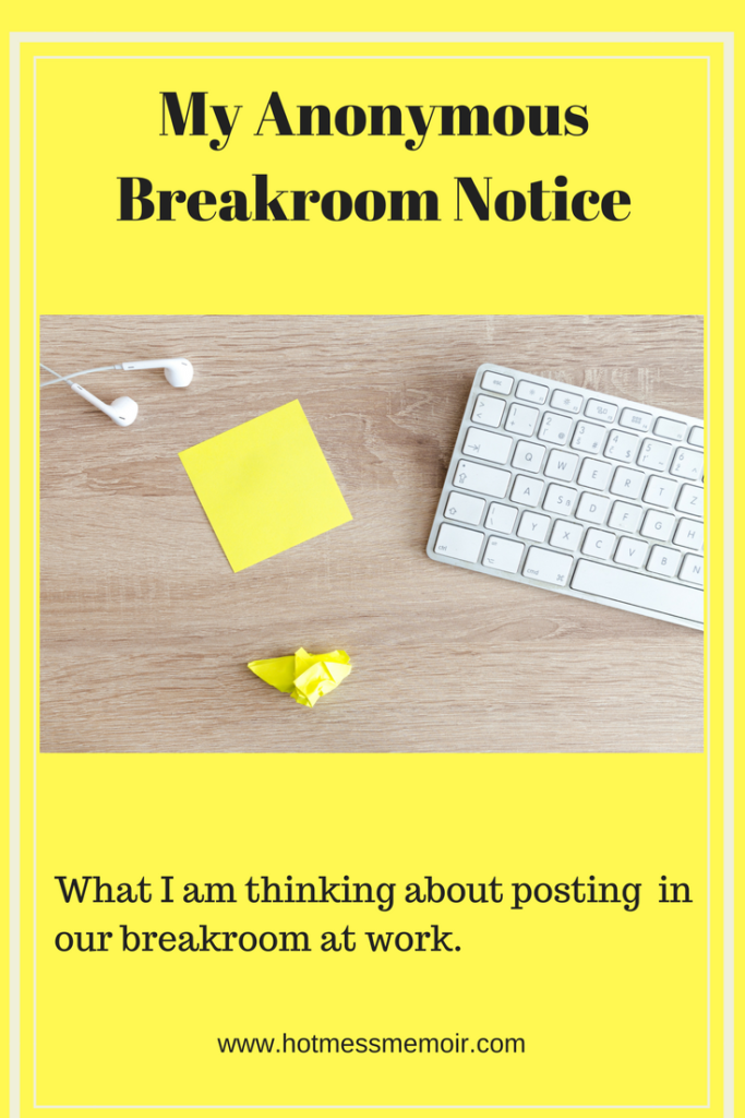 Breakroom Notice